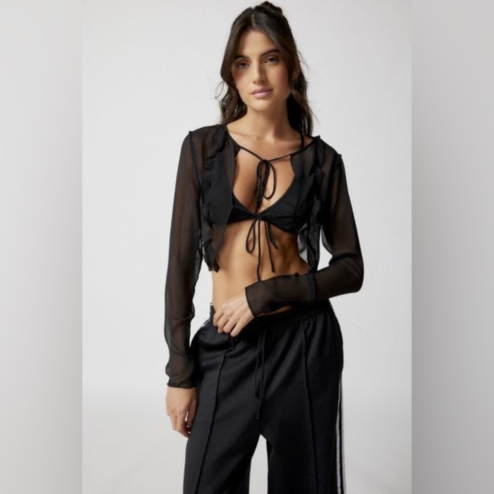 Lioness San Carlos Semi-Sheer Mesh Top
